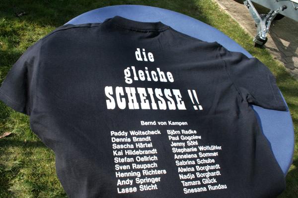 Beschriftung von Abschlussklassen T-Shirts
