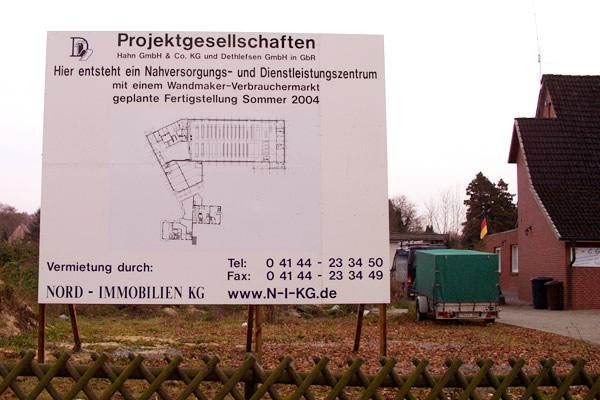 Bauschild Wandmaker Immobilie