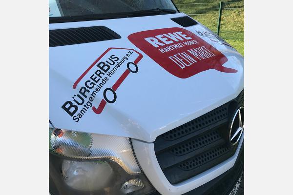Bus Beschriftung Bürgerbus Horneburg
