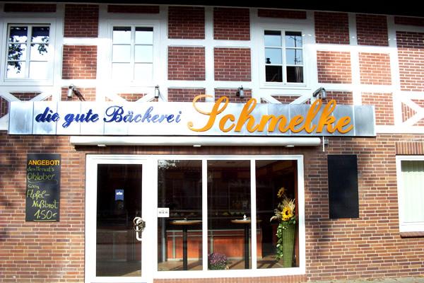 Firmenschild Bäckerei Schmelke Oldendorf
