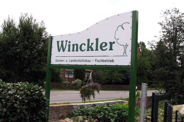 Firmenschild GaLa-Bau Winckler
