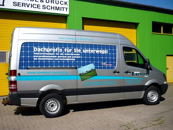 Lieferwagen Beklebung Fa. Bischoff