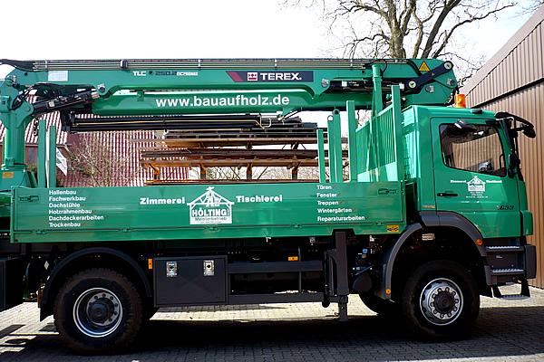 LKW Kran Beschriftung Fa. Hölting