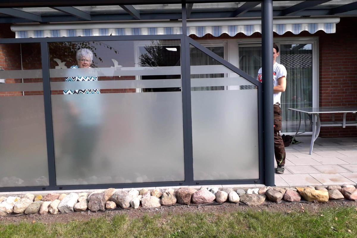 Glasdekorfolie Sichtschutz Terrassen