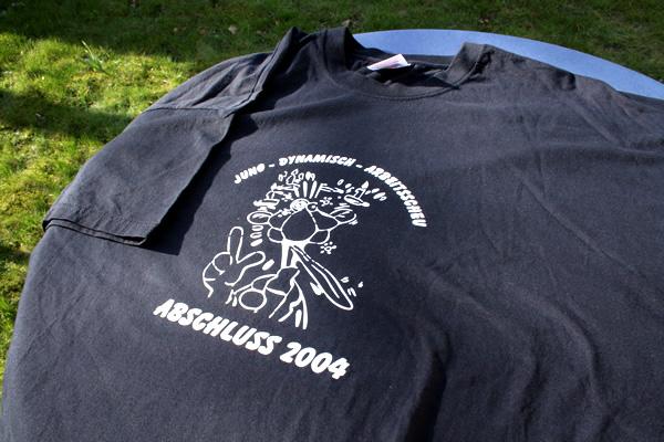 Beflockung Schulabschluss-Shirt