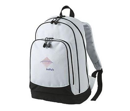 Rucksack mit Sponsor Beklebung